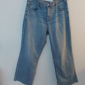 NWT American Eagle 90s Bootcut Jeans Cropped  Medium Wash Size 20